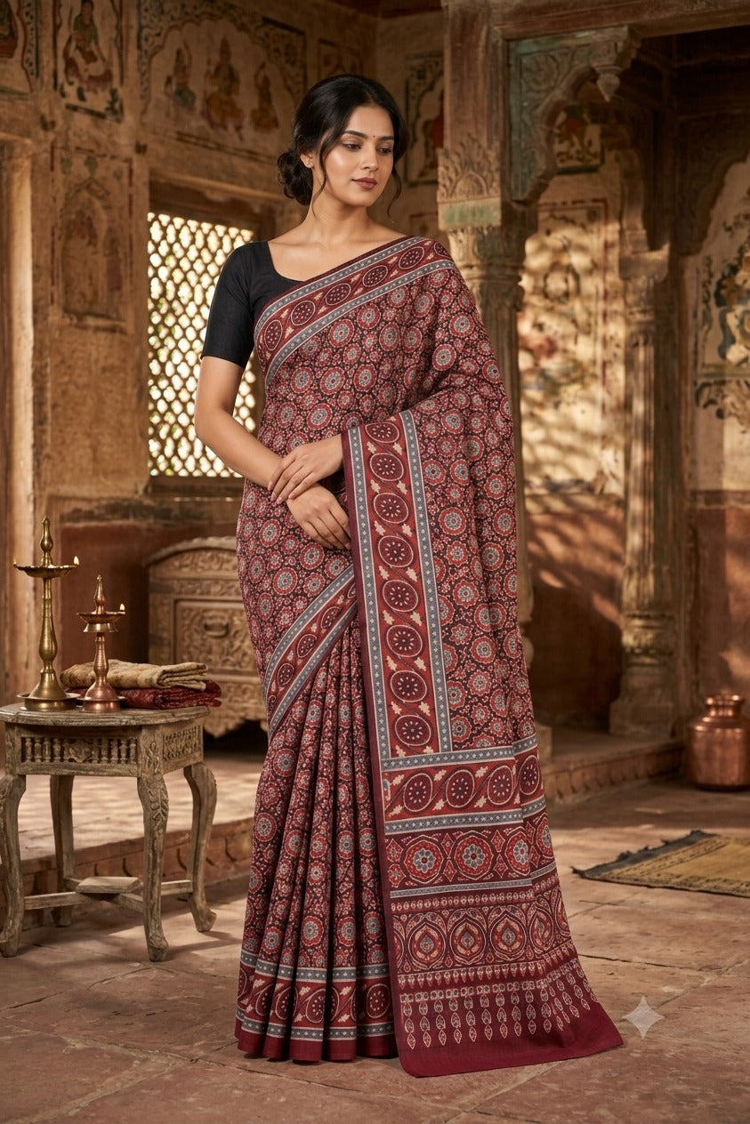 Modal Silk Ajrakh