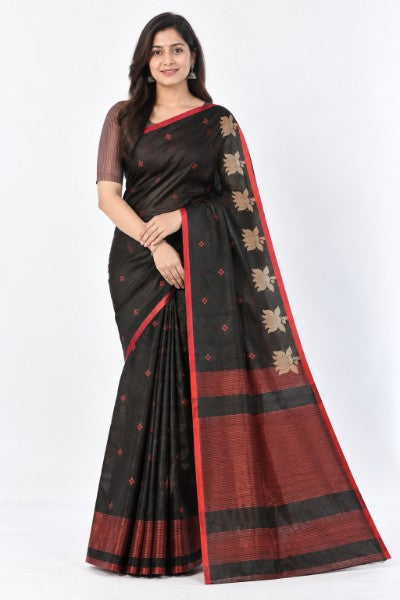 Black Cotton Silk